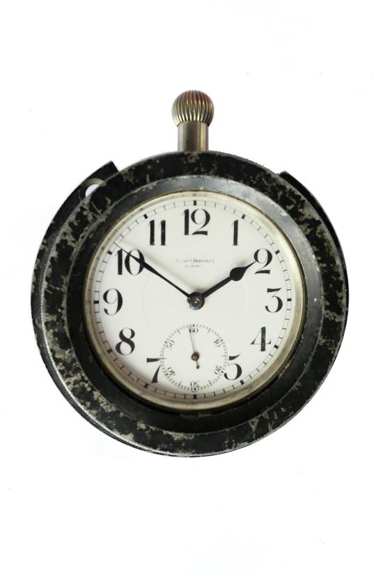 WW1 Mark IV 8-Day Aircraft Instrument Watch & Holder