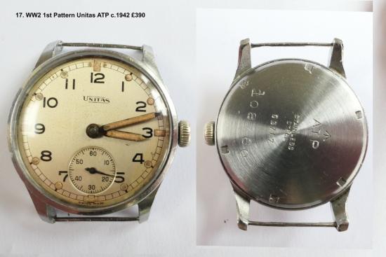 WW2 1st Pattern Unitas ATP Watch