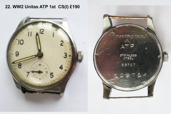 WW2 Unitas ATP 1st Pattern Watch