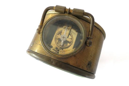 Brass Drum Campaign Alarm Clock c.1895