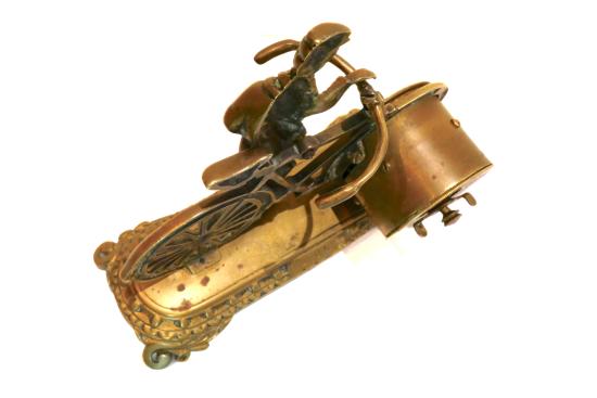 British Victorian Bicycle Clock c.1895