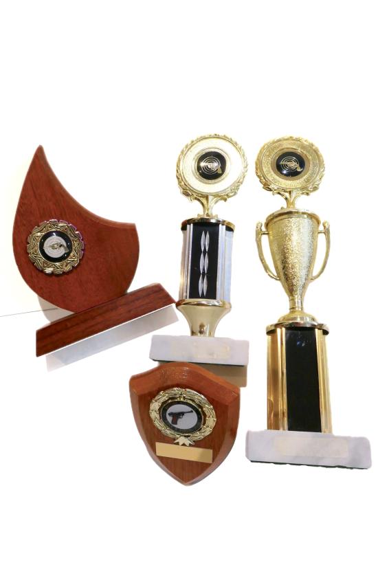4 Vintage Shooting Trophies c.1985